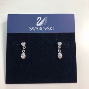 Swarovski Heart Dangle Earrings